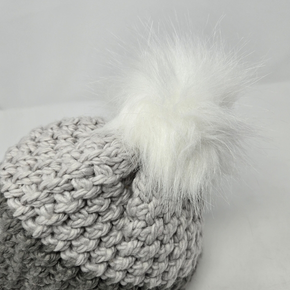 FABLETICS CHUNKY KNIT BEANIE WITH POM HAZE GREY & NWT CHUNKY HEADBAND WOMEN OS - Picture 14 of 16